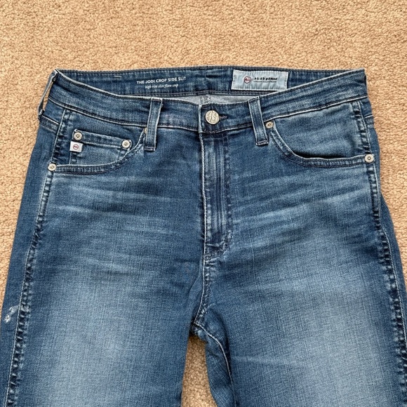 AG Adriano Goldschmied The Jodi Crop Side Slit High Rise Crop Flare Jeans 29R - Picture 3 of 10